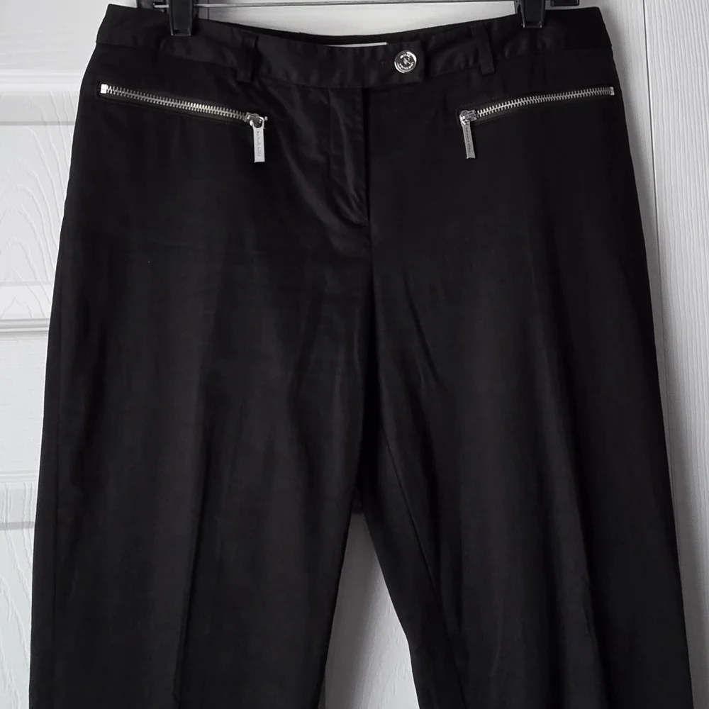 MMK Black Dress Pants with Silver Zippers Size 8 - Picture 5 of 12